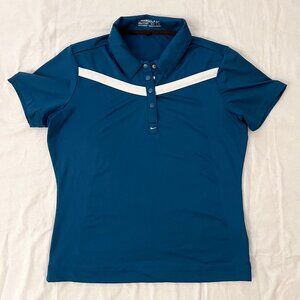 Nike Golf Women’s Polo Shirt, Deep Blue, Size Small